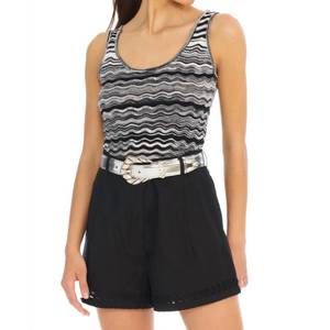 NEW ALLISON NEW YORK bianca tank in black/white